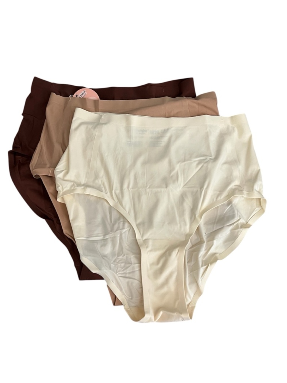 NIP Truekind® 3-Pack Seamless Stretch Mid-Waist Brief - Neutrals